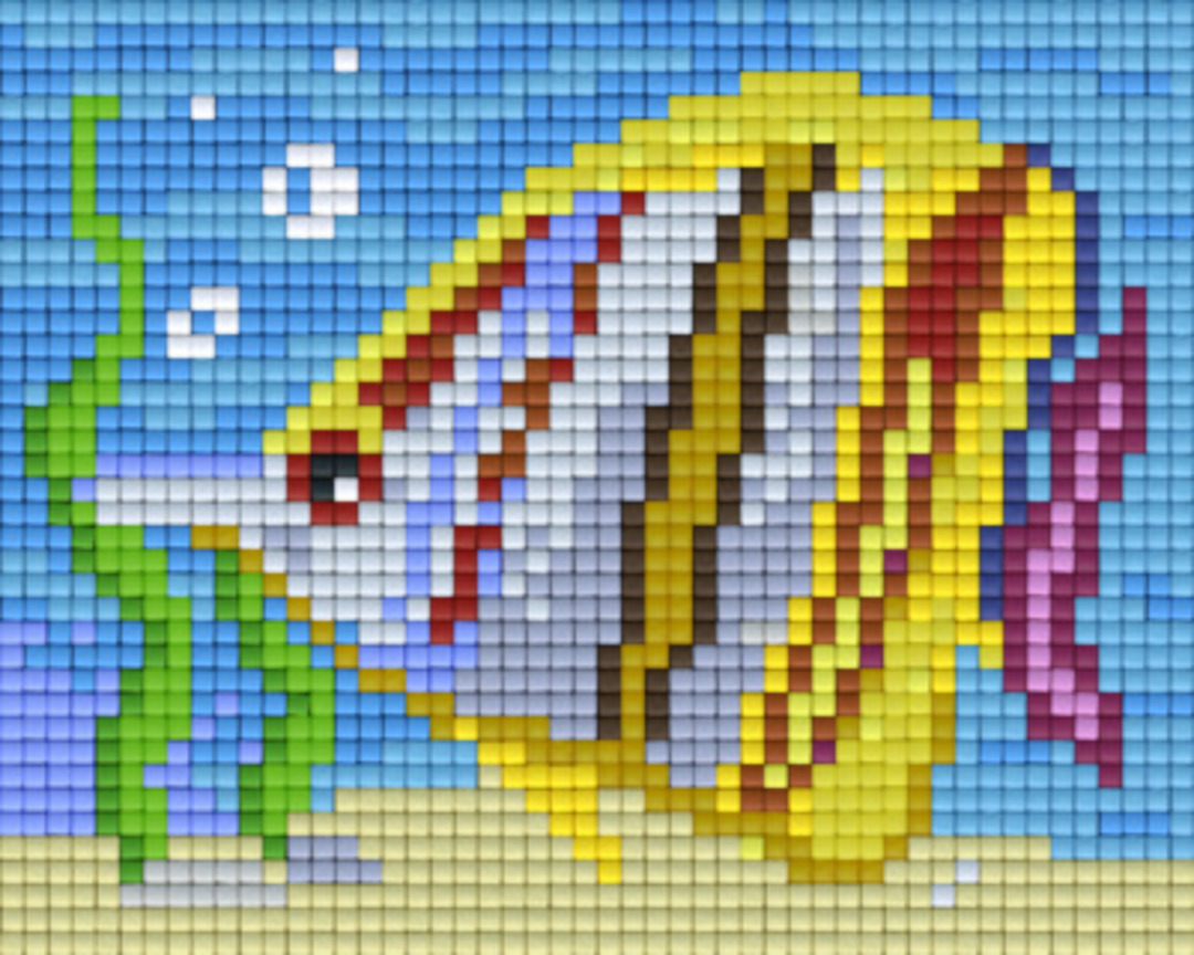 Angel Fish One [1] Baseplate PixelHobby Mini-mosaic Art Kits image 0